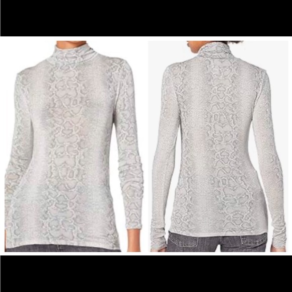 BCBGMAXAZRIA Snake Skin print. Turtleneck, Long Sleeve size XS in EUC. - Picture 17 of 17